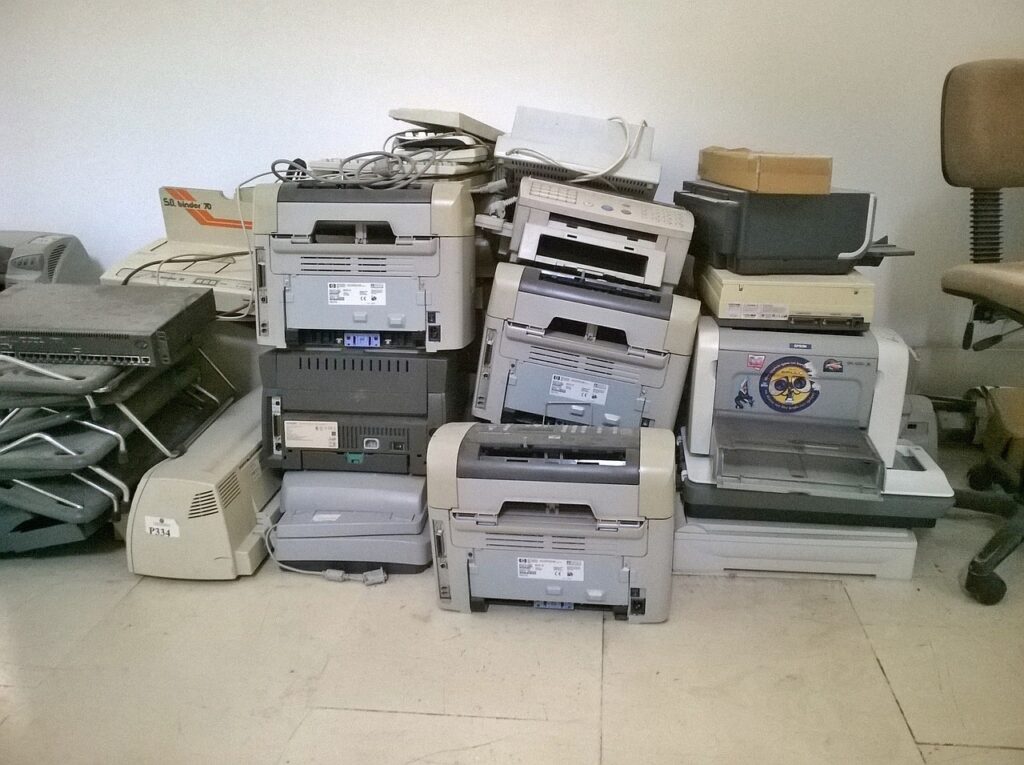 printers, old, abandoned, recycling, printer, technology, equipment, office, print, business, broken, printers, recycling, recycling, printer, printer, printer, printer, printer